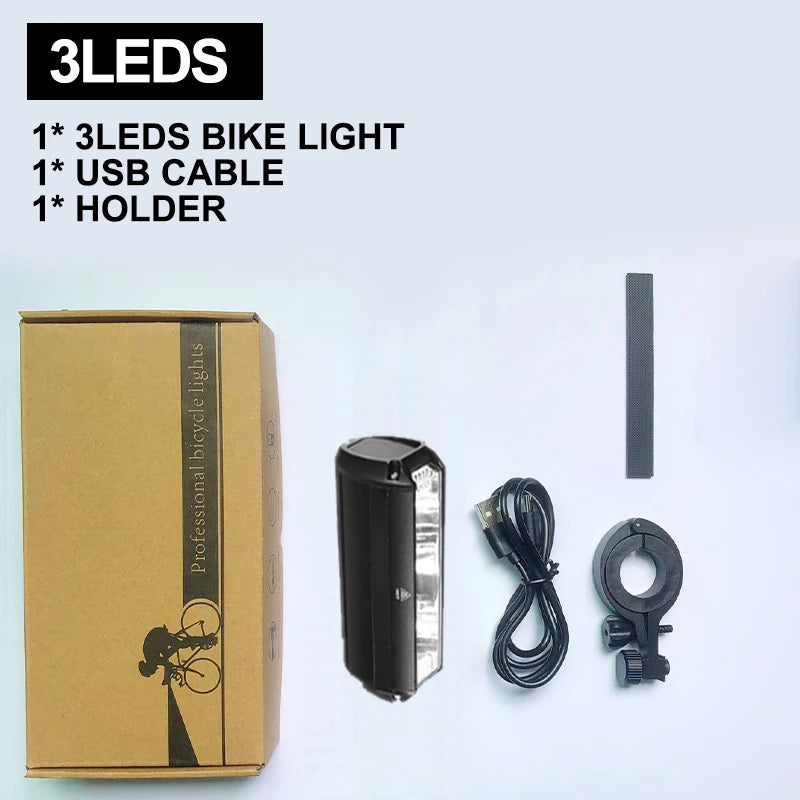 Waterproof Bicycle Light, 5 LEDS.