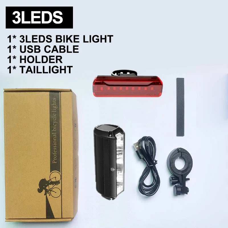 Waterproof Bicycle Light, 5 LEDS.