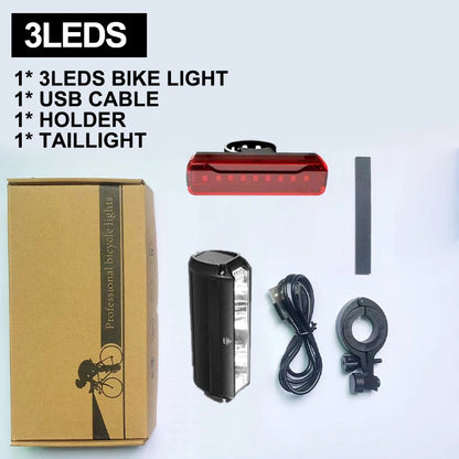Waterproof Bicycle Light, 5 LEDS.